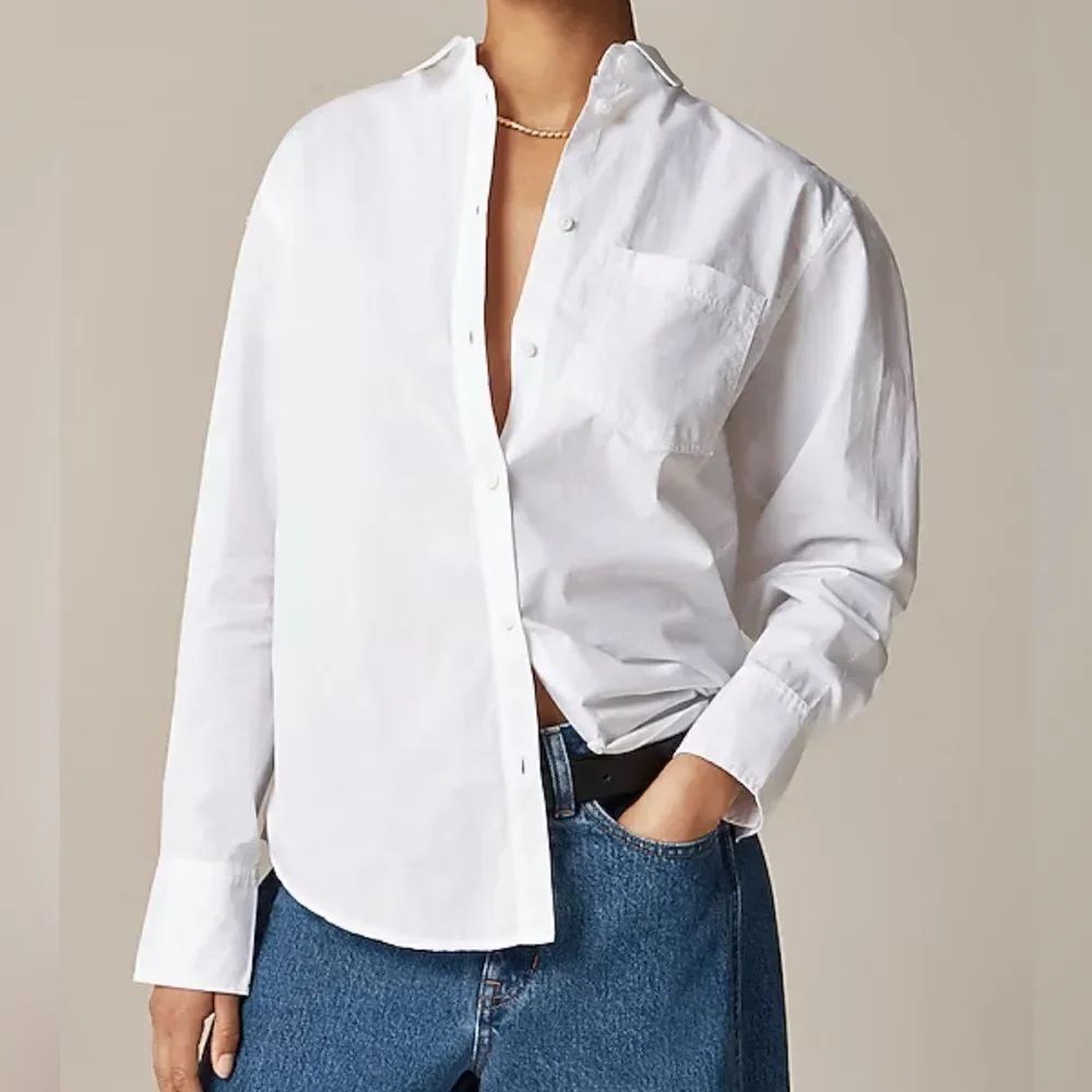 J.Crew Garçon classic shirt in cotton poplin NWT Size 00